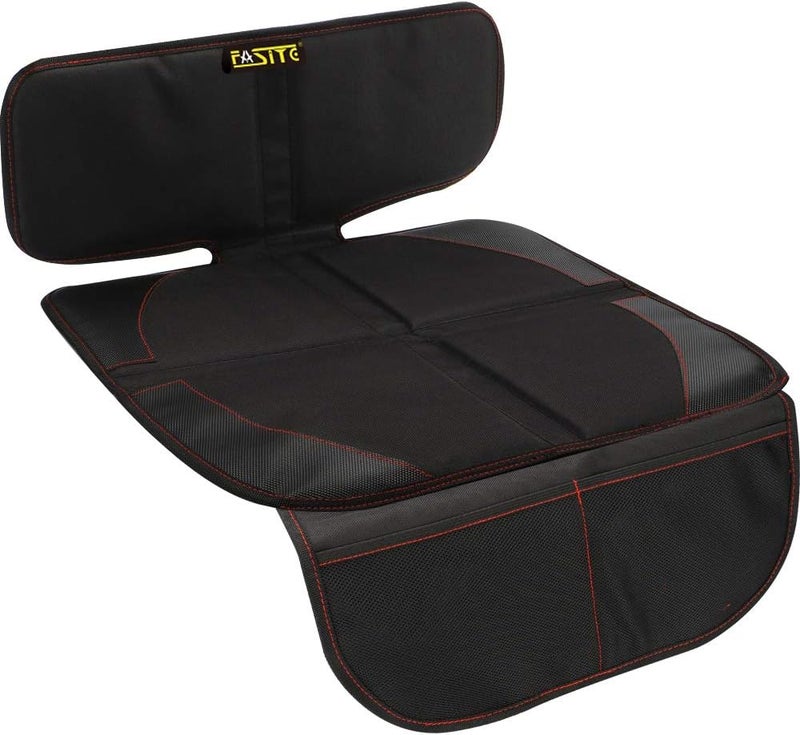 FASITE Car Seat Protector for Baby Child Car Seats - Non-Slip Waterproof Car Seat Cover Pad Protector with Mesh Pockets - Image 1