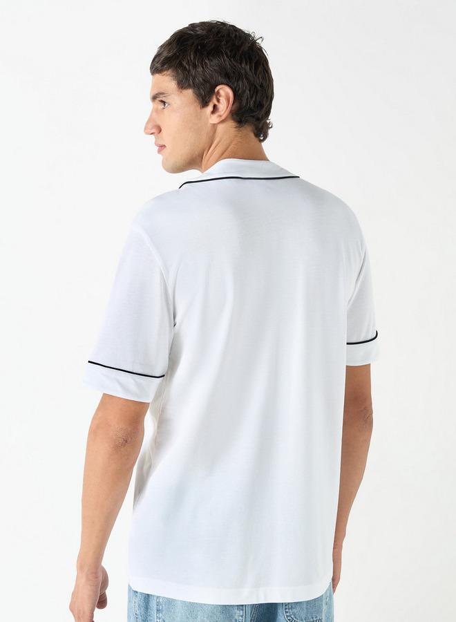 Starter Regular Fit Printed V-neck Shirt - Image 3