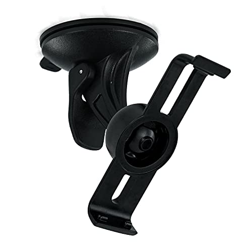 EKIND Car Windscreen Windshield Suction Cup Mount Holder Cradle Compatible for Garmin GPS Nuvi 14xx Series(1400 1410 1450 1450T 1455 1450LM 1450LMT 1460 1490 1490T 1490LMT 1495LMT) Black - Image 1