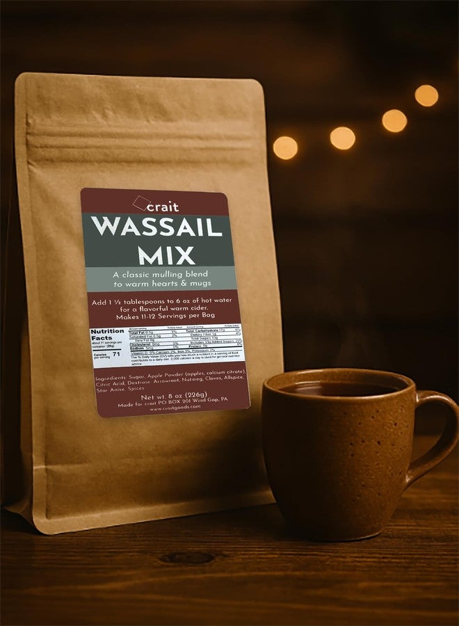 crait Classic Wassail Drink Mix, Christmas Wassail Spiced Cider Mix, Winter Apple Cider Mulling Blend Drink, Instant Mulling Spice 8 Ounce - Image 2