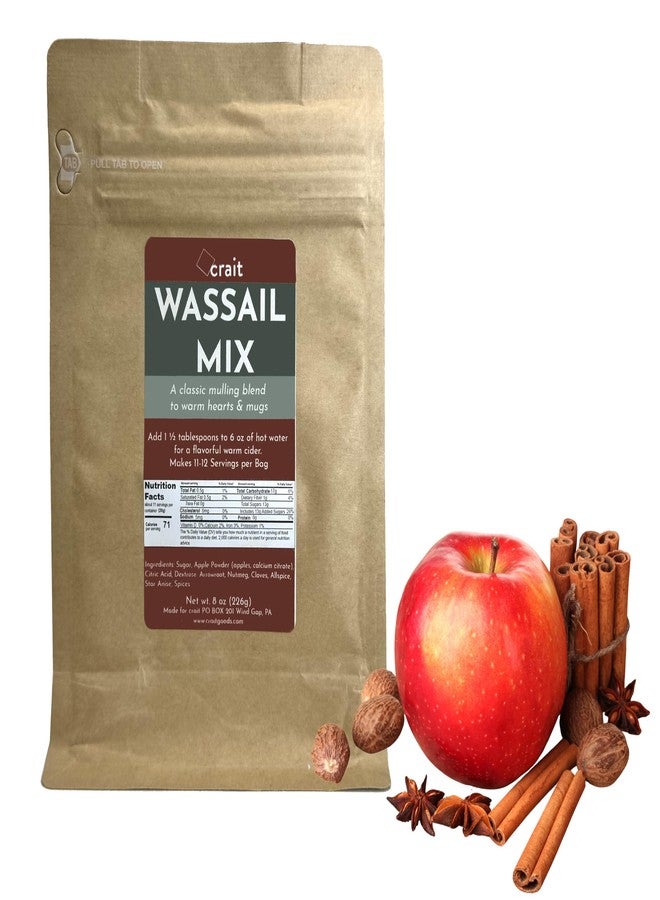 crait Classic Wassail Drink Mix, Christmas Wassail Spiced Cider Mix, Winter Apple Cider Mulling Blend Drink, Instant Mulling Spice 8 Ounce - Image 3