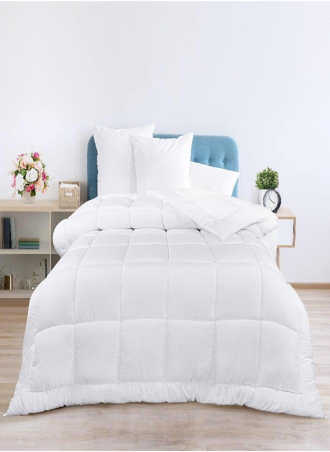 Utopia Bedding Utopia Bedding All Season Down Alternative Quilted King Comforter - Duvet Insert with Corner Tabs - Machine Washable - Bed Comforter - White  - Image 1