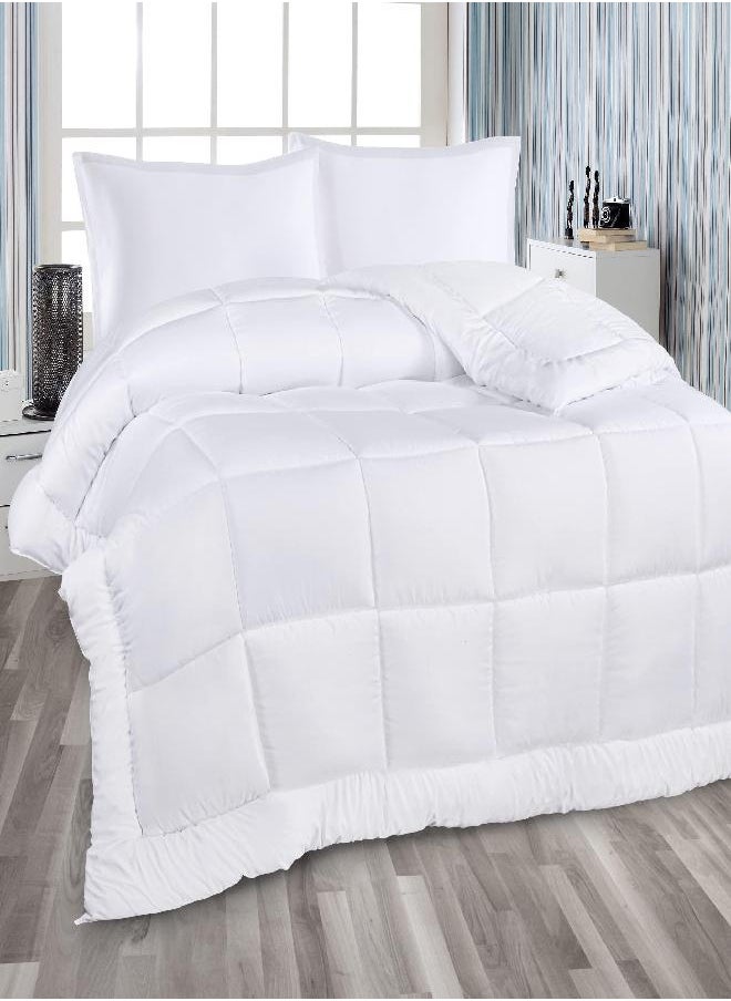 Utopia Bedding Utopia Bedding All Season Down Alternative Quilted King Comforter - Duvet Insert with Corner Tabs - Machine Washable - Bed Comforter - White  - Image 2