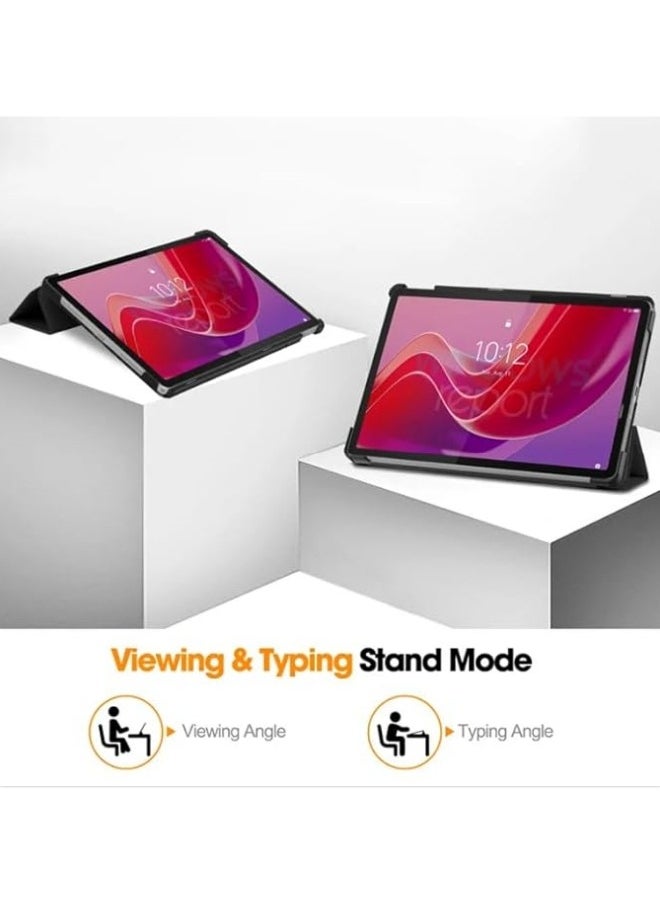 Compatible with Lenovo Xiaoxin Pad 2024 11 inch Case Tri-Folding Stand Smart Tablet Cover for Xiaoxin Tab 11'' Case Cover