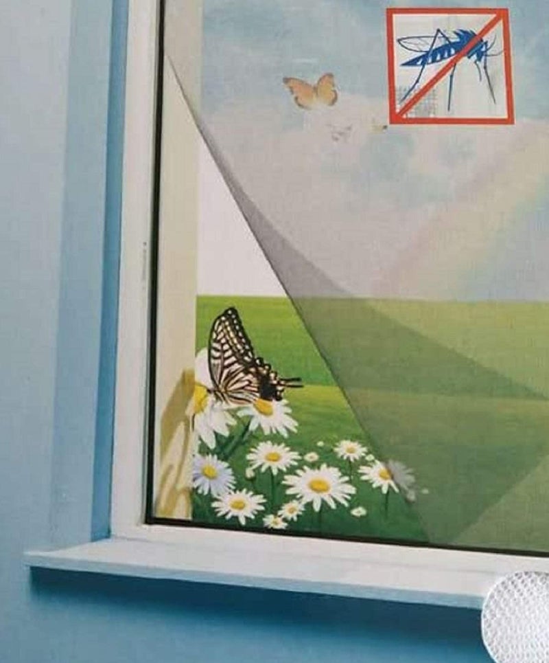 DIVAYANSHI Window Ready to Use 120 GSM Fiberglass Insect Net with Strong Self Adhesive Hook & Loop Tape (150 x 180 cm, White) - Image 5