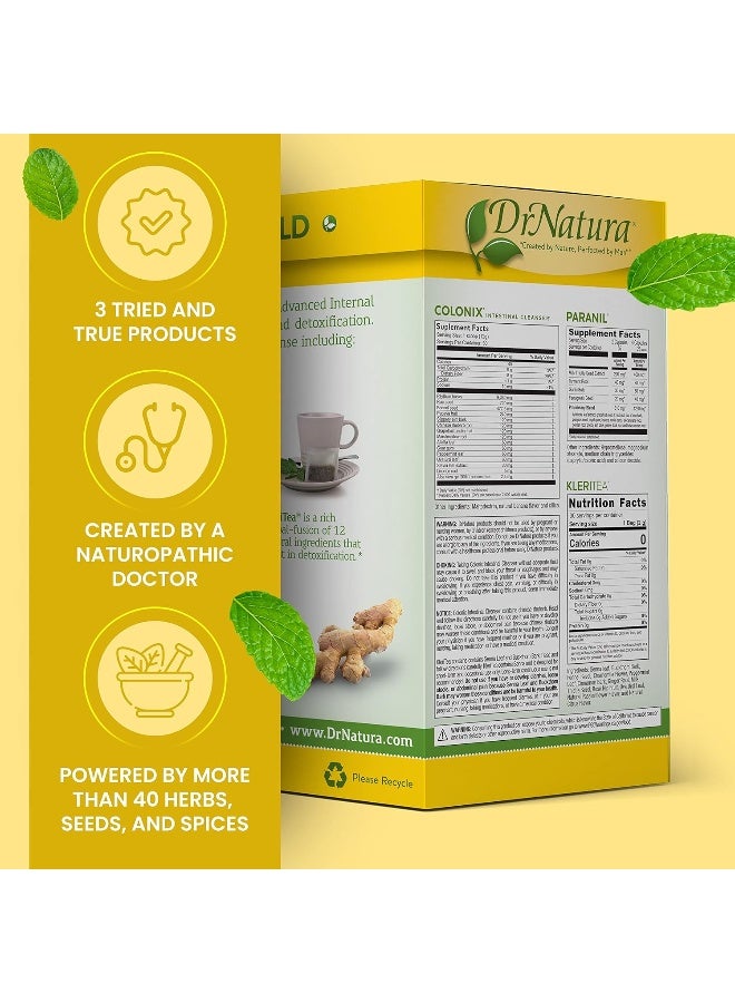 DrNatura Colonix Advanced Internal Cleansing Program, Comprehensive Three-Part detoxifying Program, 30 Day Pack