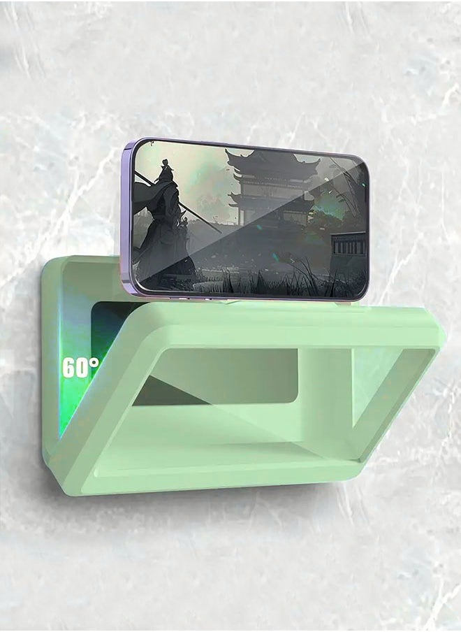Generic Shower Phone Holder 360°Rotation Waterproof Bath Phone Case Can Be Touched Bathroom case Wall Mount Compatible with 6.8" Cell Phones  - Image 1