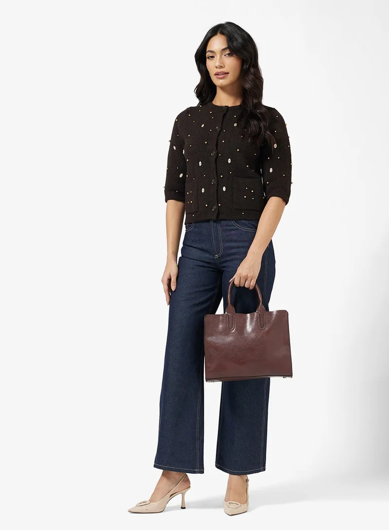 ELLA  Embellished Sweater Top for Women | Best Price UAE
