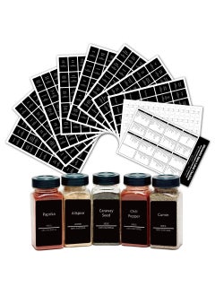 Y&D 275 Pieces Black Spice Labels Spice Jar Labels Waterproof Oil Resistant And Washable Kitchen Seasoning Jar Labels  - Image 5
