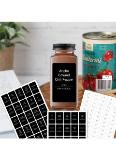 Y&D 275 Pieces Black Spice Labels Spice Jar Labels Waterproof Oil Resistant And Washable Kitchen Seasoning Jar Labels  - Image 4