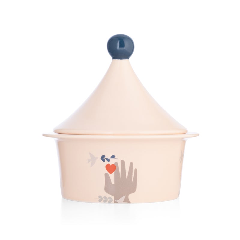 بلندز وعاء تقديم تمر مع غطاء من بلندز - Image 1