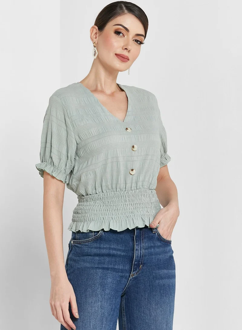 ELLA Frilled Edge Top