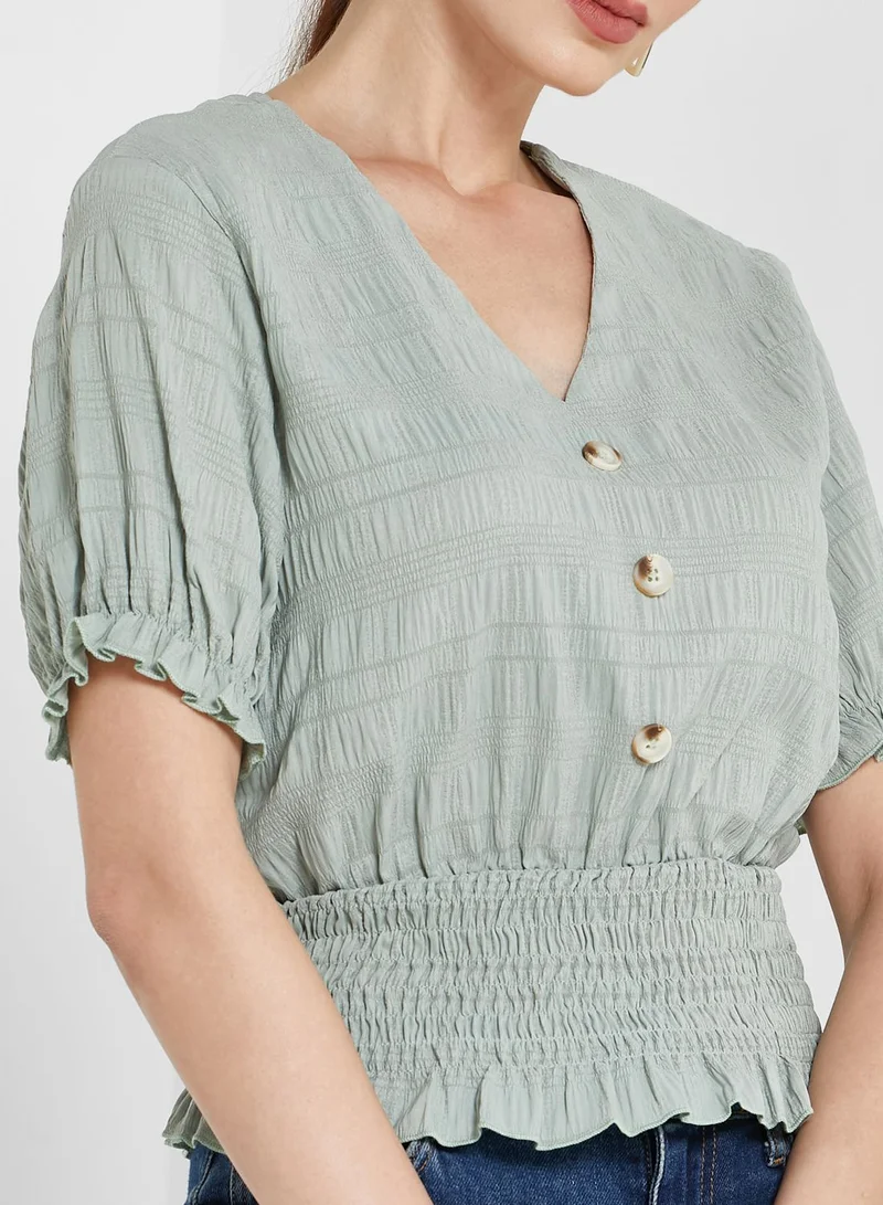 ELLA Frilled Edge Top