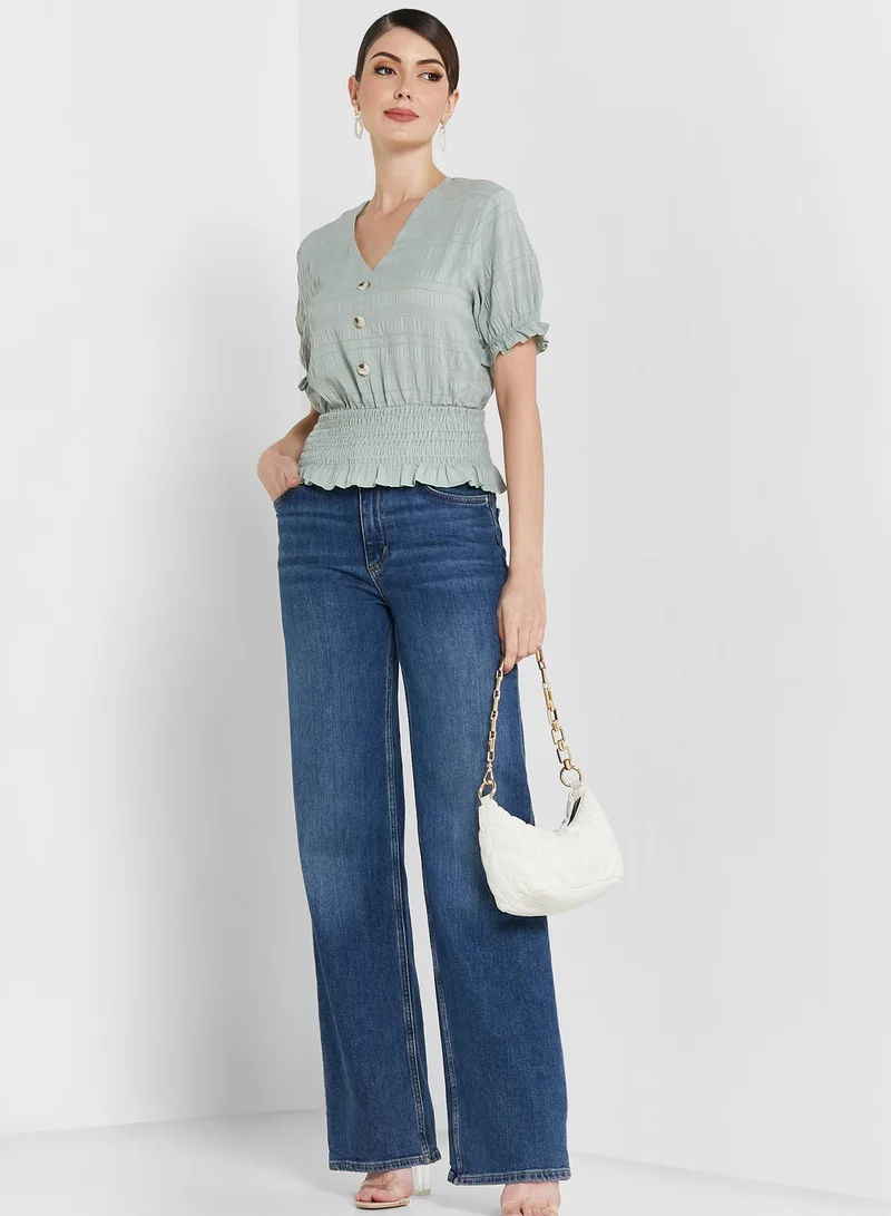 ELLA Frilled Edge Top