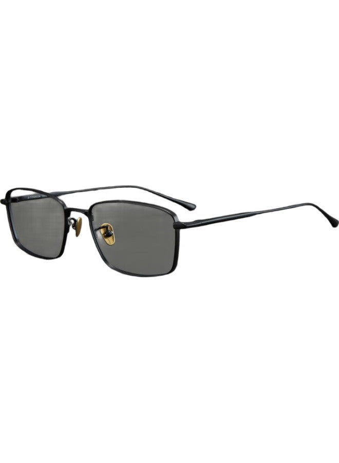 SOXICK High-Quality Style Ultra-Light Pure Titanium Myopia Glasses, Business Eyeglass Frames For Men And Women, Square Eyeglass Frames, 9003 Silver - Image 3