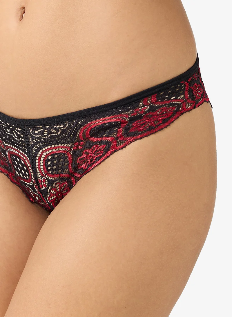 ELLA 3 Pack Cheeky Lace Brief