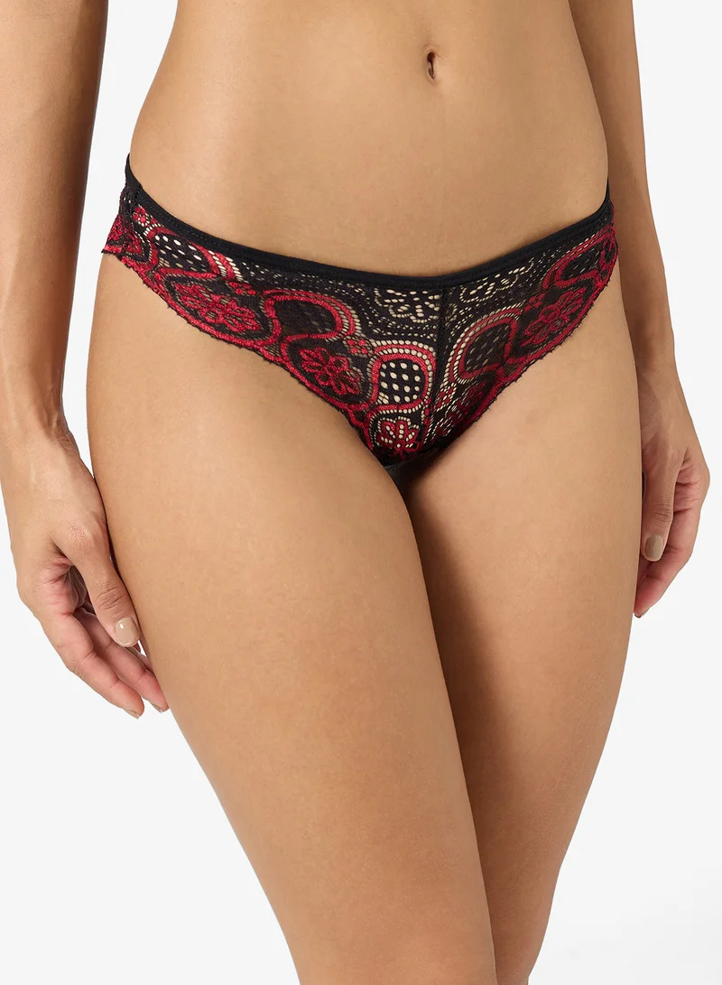 ELLA 3 Pack Cheeky Lace Brief