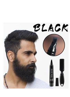 EELHOE Beard Pencil Filler For Men, Natural Beard Pen, Waterproof & Long Lasting(BLACK)  - Image 3