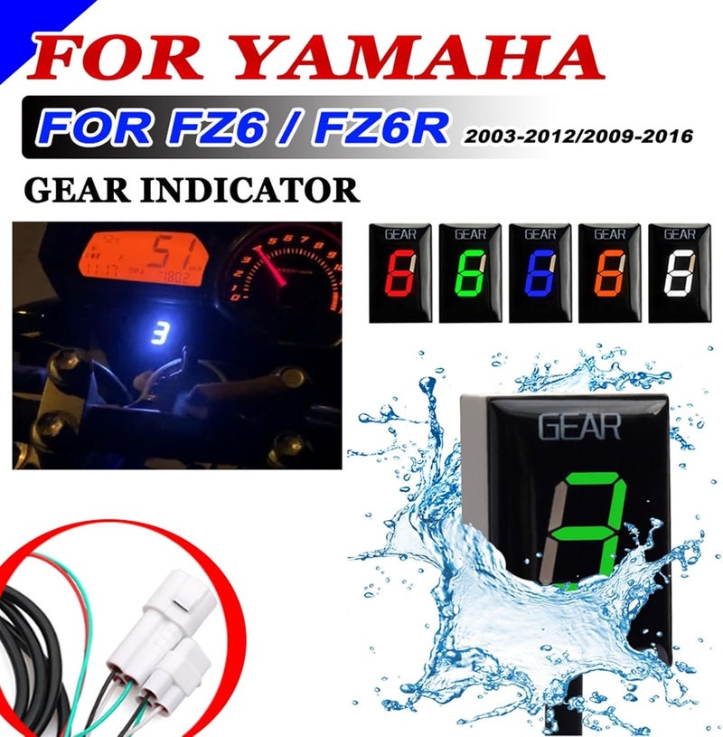 Vuzmode Gear Display Indicator for FZ6 and FZ6R Motorcycles - Image 3