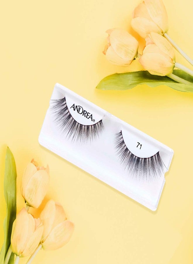Andrea False Eyelashes Style 71 - Black, Rounded Silhouette, Lightweight, Natural Look Lashes, Reusable Lash Pack, 4 Pairs - Image 5