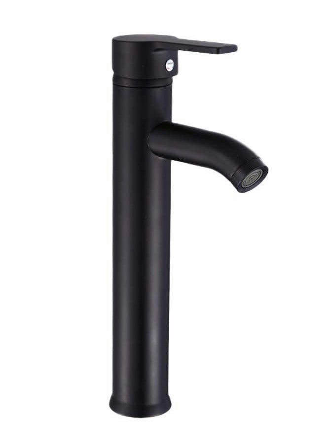 Stylish Black Stainless Steel Bathroom Faucet Basin Mixer Tap for Home and Kitchen Modern Design  - Image 1