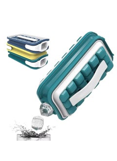 Oasisgalore Sanitary Silicone Ice Cube Tray with Lid, Bexice Mold, Makes 18 Cubes, Easy-Clean, Freezer Safe.  - Image 1