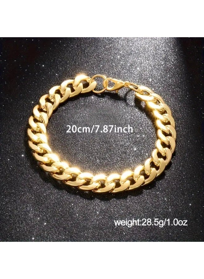 Geneva Stylish Round Quartz Watch and Bracelet 2pcs Set - Image 4