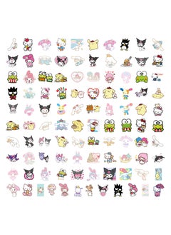 Sanrio 100 Pcs Waterproof Stickers Cute Anime Cartoon Vinyl Aesthetic Sticker Laptop Skateboard Luggage Computer Water Bottle Graffiti Sticker Packs  - Image 3
