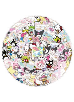 Sanrio 100 Pcs Waterproof Stickers Cute Anime Cartoon Vinyl Aesthetic Sticker Laptop Skateboard Luggage Computer Water Bottle Graffiti Sticker Packs  - Image 2
