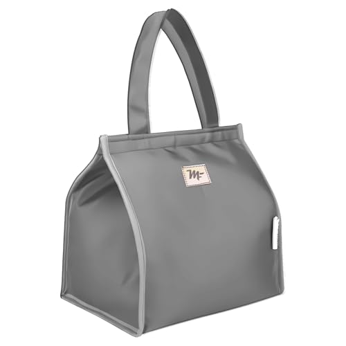 Myfav MY FAV Large Insulated Lunch Bag | 14L Hot & Cold Tiffin Bag for Office Men, Women, Boys & Girls | Spacious Lunch Box Bag for School & Travel | Durable Polyester, Leakproof & Portable(Grey) - Image 1