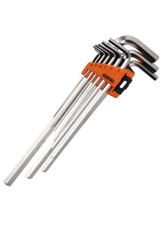 KSEIBI Hex Key Wrench Set Long 9-Pc, Metric, Long Arm, Chrome Vanadium ...