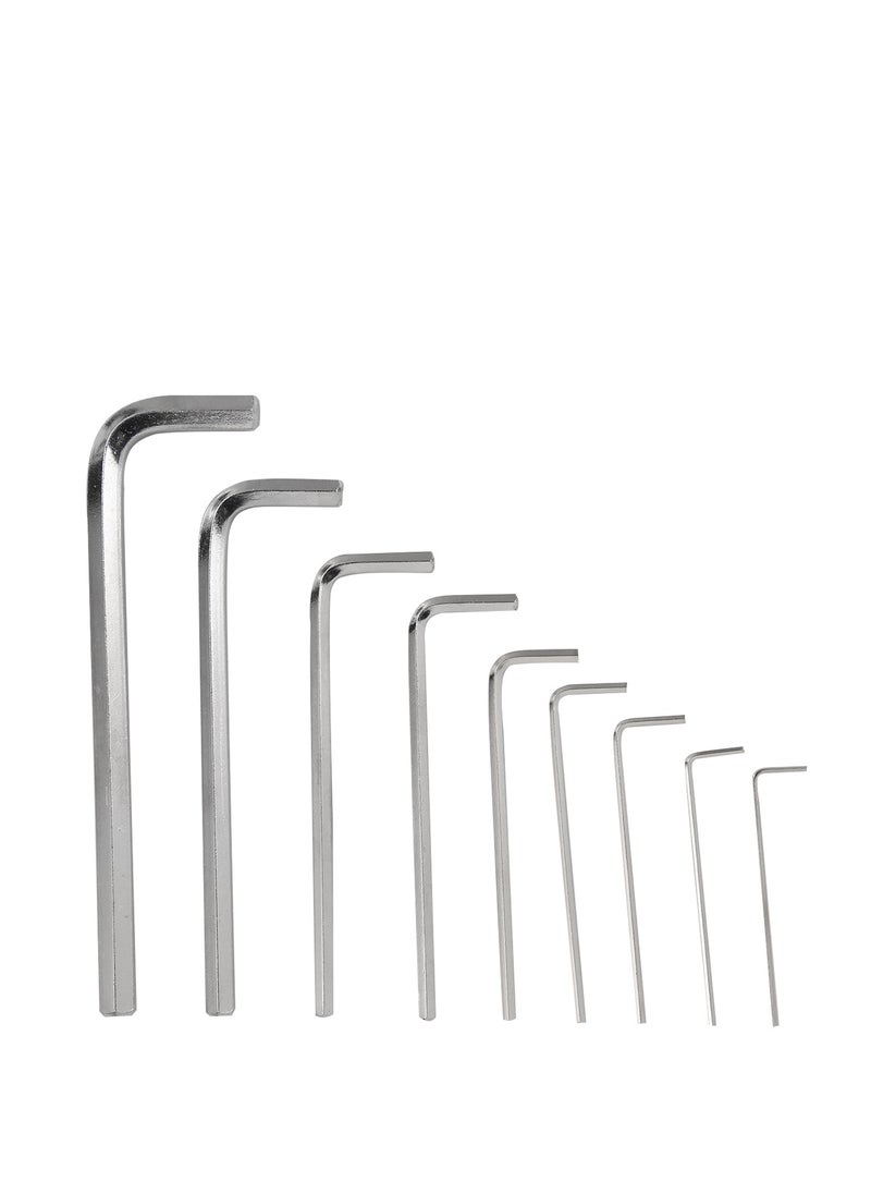 KSEIBI - Hex Key Wrench Set Long 9-Pc, Metric, Long Arm, Chrome Vanadium Steel, to Easily Tighten or Loosen the Bolt and Nut, for Auto Repair, Appliance Repair, Electronics and Bicycle Maintenance and Repair. - Image 1