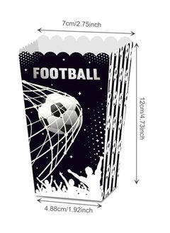 ThePartyPopper Soccer Theme Party Supplies: 12-Pack Soccer Popcorn Boxes for Birthday Party Supplies  - Image 3