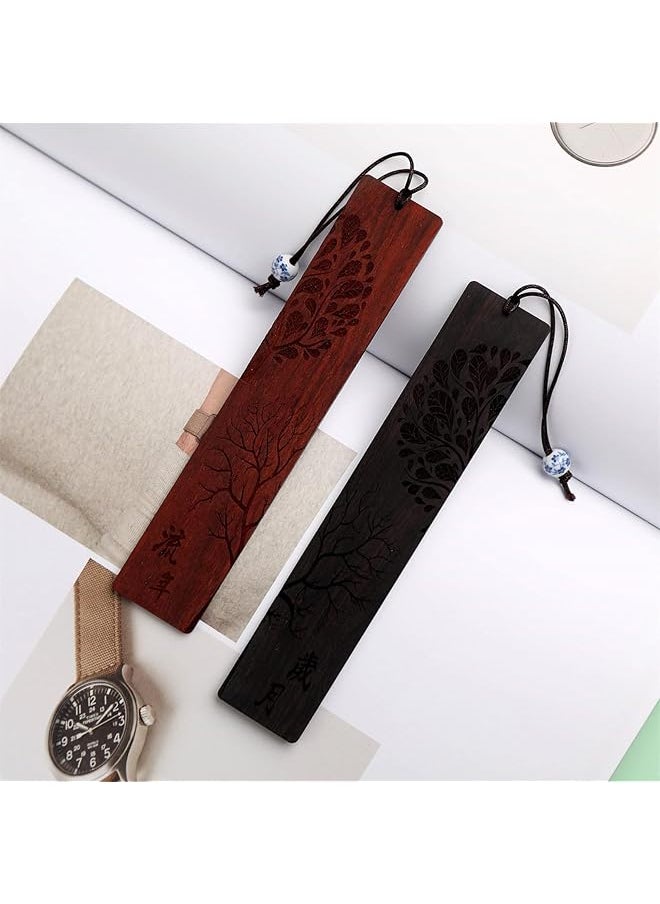X spring - Bookmark Wooden Bookmark For Handmade Carving Wood Bookmark For Natural Wood Bookmarks Set With Gift Box Book Marks For Teachers Appreciation Birthday Gift Book Lovers - Image 1