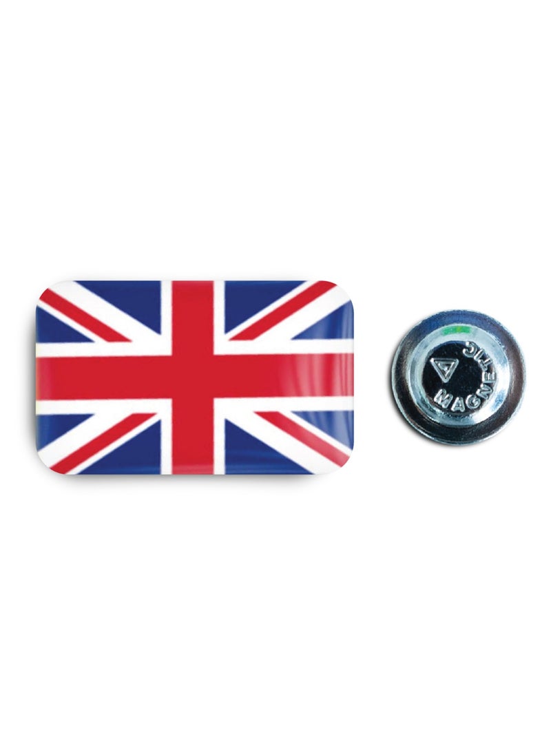 971MEDIA British Flag Magnetic Badge  - Image 1