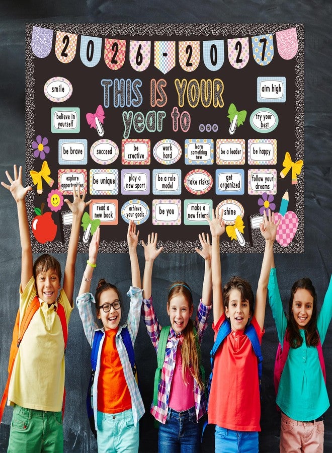 Polaxium Classroom Decor Composition Notebooks This Is Your Year Bulletin Board Set Inspirational Welcome to School Wall Decor Door Decor - Image 5