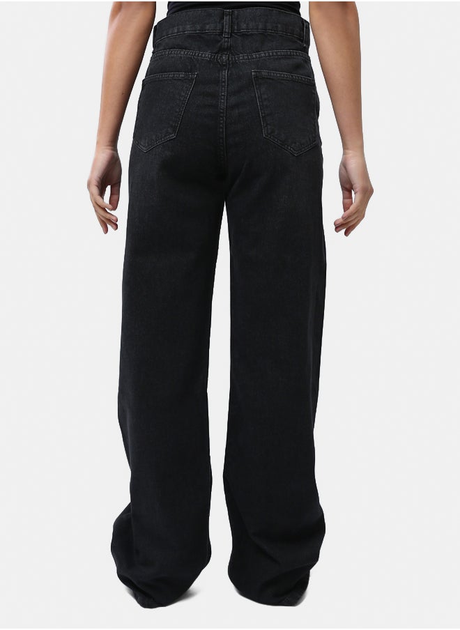 RAVIN Solid Wide Leg Comfy Jeans  - Image 3