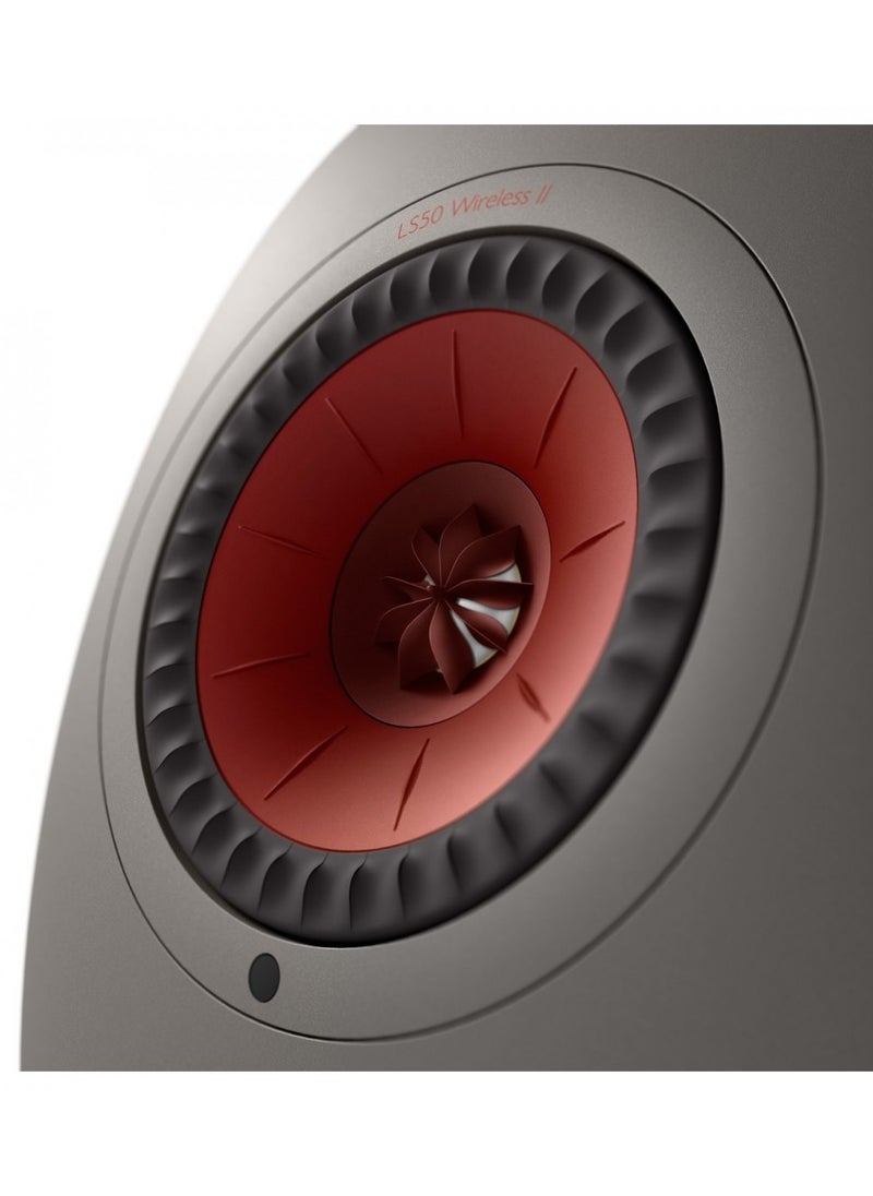 Kef - KEF LS50W MKII Wireless Speakers (Pair), Titanium Grey - Image 1