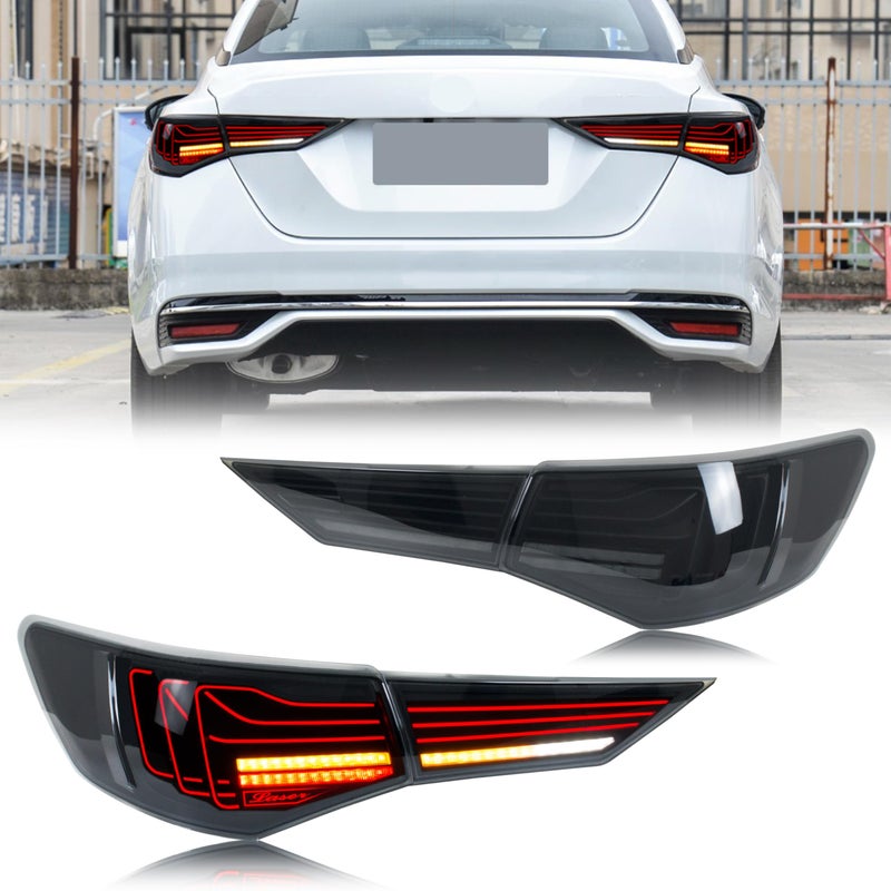 inginuity time LED Tail Lights for Nissan Sentra 20202025 B18 SV SR Startup Animation Sequential Turn Signal Rear Lamps Accessory Assembly