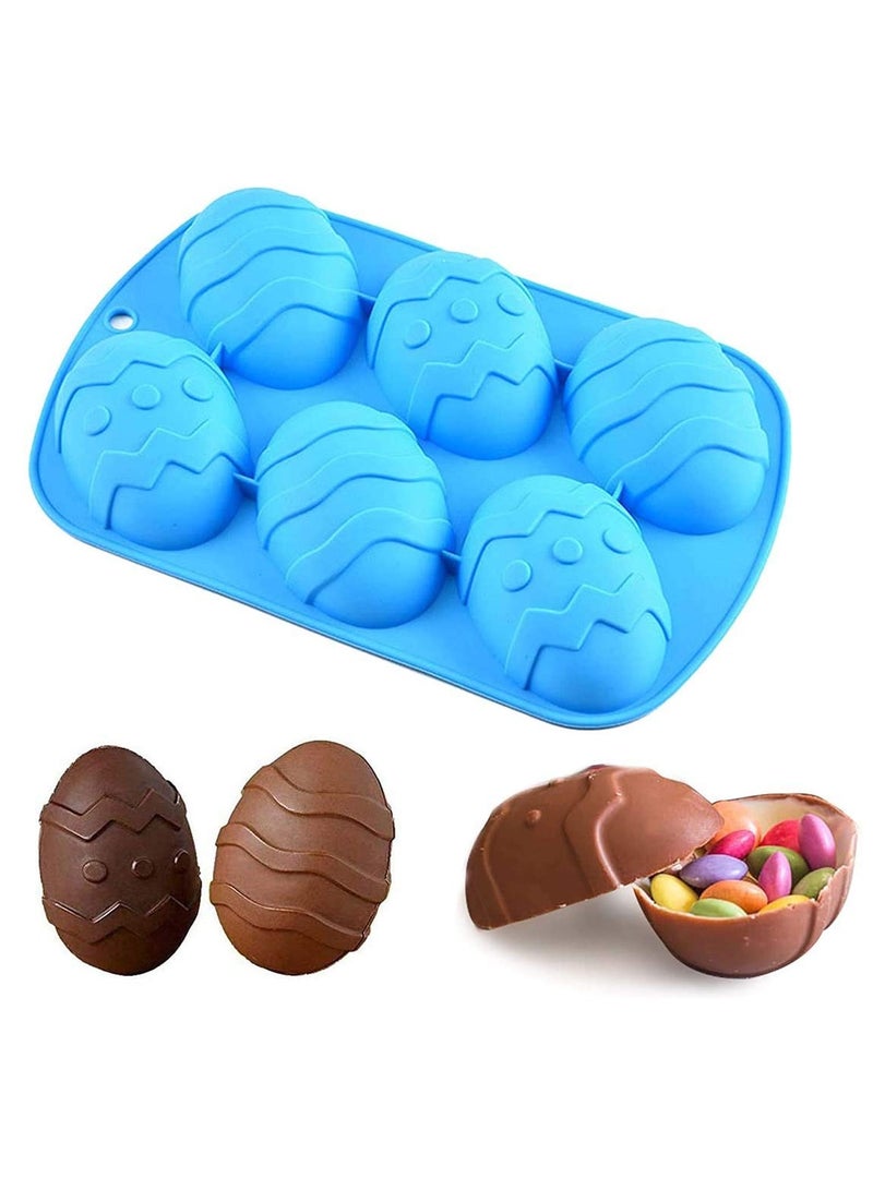 Chocolate Mould Egg Shaped Silicone Cake Tray Ideal for Chocolate, Cocoa Bombs, Breakable Egg Shells, and Candy Making - Image 1