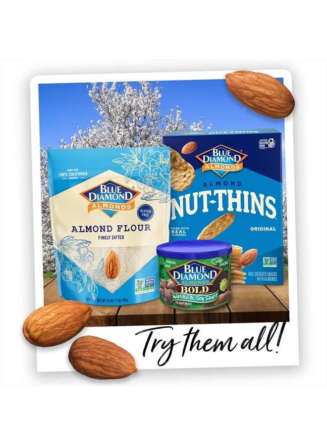 Blue Diamond Almonds Wasabi & Soy Sauce Flavored Snack Nuts, 16 Oz Resealable Bag (Pack of 1) - Image 5