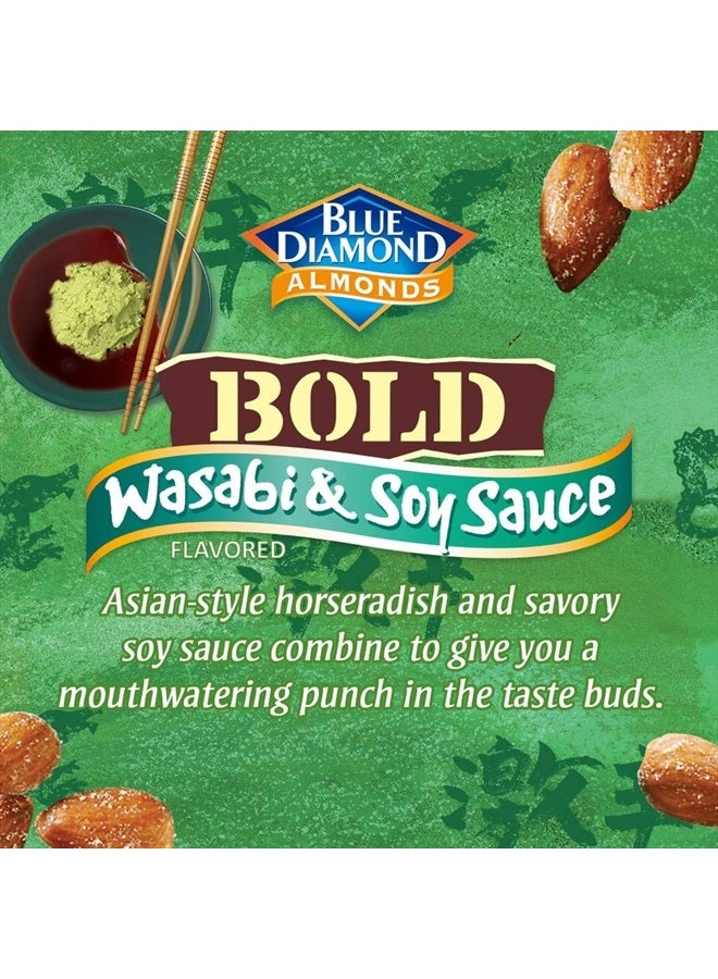 Blue Diamond Almonds Wasabi & Soy Sauce Flavored Snack Nuts, 16 Oz Resealable Bag (Pack of 1) - Image 2