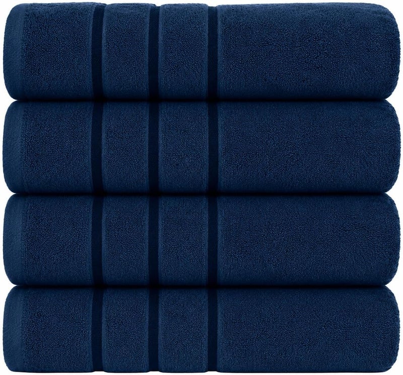 Bliss Casa 100% Cotton Hand Towel Set – 50x90 cm, Ultra-Soft & Highly Absorbent Towels for Bathroom – Quick-Dry, Durable & Skin-Friendly (4-Pack) - Image 1
