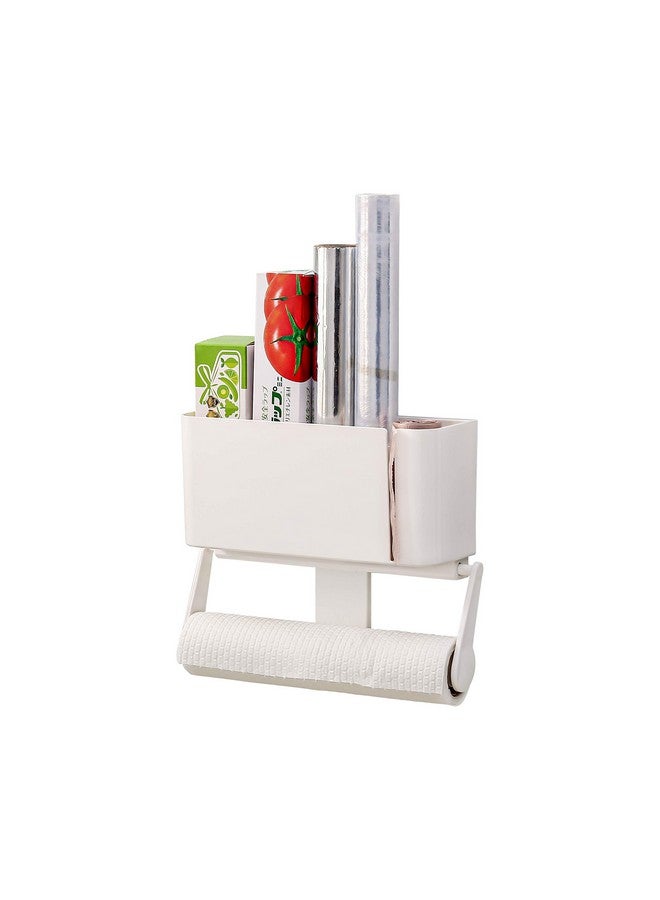 Nyarra Magnetic Series Kitchen Paper Towel Holder, Tissue Roll Holder, Tissue Paper Dispenser with Storage Shelf for Mounting to Metal Surface Like Fridge [NR-1329A] - Image 1