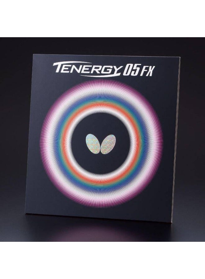 Butterfly Tenergy 05 FX Table Tennis Rubber - Black, 2.1mm - Image 1