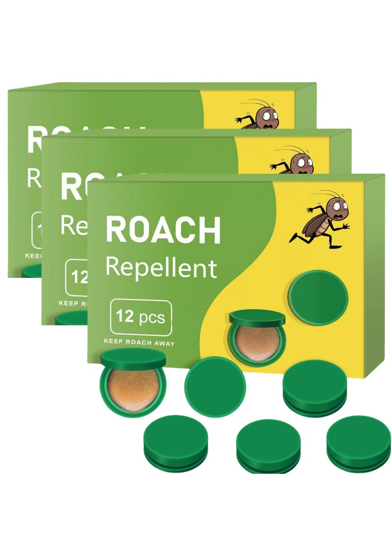 Generic NALACAL Roach Bait Stations, Natural Cockroach Repellent, Roach Traps Indoor/Outdoor Use, Roach Killer Indoor Infestation for Small  Large Roaches, Non-Toxic, Long Lasting Protection (36 PCS)  - Image 1