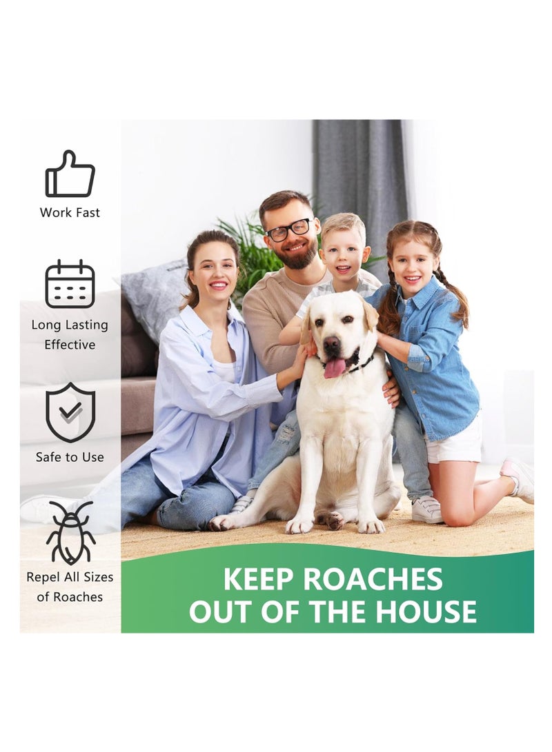 Generic NALACAL Roach Bait Stations, Natural Cockroach Repellent, Roach Traps Indoor/Outdoor Use, Roach Killer Indoor Infestation for Small  Large Roaches, Non-Toxic, Long Lasting Protection (36 PCS)  - Image 3
