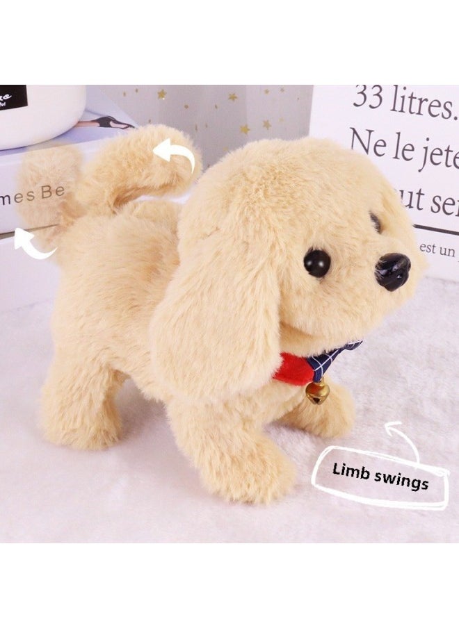 Electronic Pet Dog Walking Calling Simulation Electric Plush Doll Dog Wagging Tail Doll Children's Toy Gift-Color:Saint Bernard -Specifications:Bagged  - Image 5