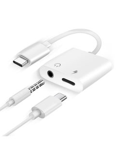 Generic USB-C to 3.5mm Headphone and Charger Adapter – Dual Function Audio & Fast Charging  - Image 1