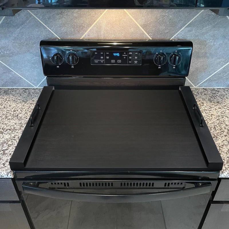 GASHELL Noodle Board Stove Cover with Handles, Multiple Stove Top Cover Board for Electric/Gas Stove Top(Black), GSC-2212 - Image 3